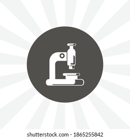 microscope isolated vector icon. education design element