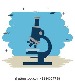 microscope lab isolated icon