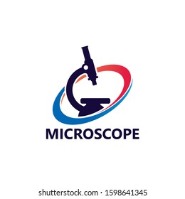 Microscope Lab Logo Template Design