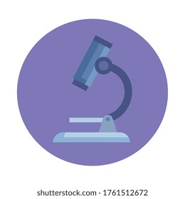 microscope laboratory accessory isolated icon vector illustration design
