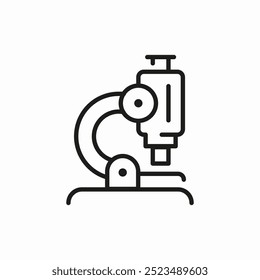 microscópio ícone laboratório ícone vetor