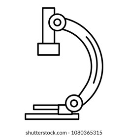 microscope laboratory isolated icon