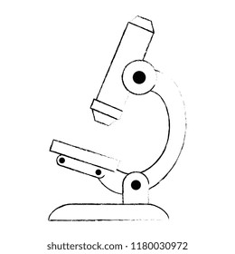 microscope laboratory isolated icon