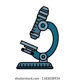 microscope laboratory isolated icon