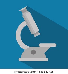microscope laboratory isolated icon