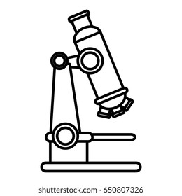 microscope laboratory isolated icon
