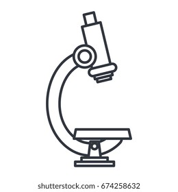 microscope laboratory isolated icon