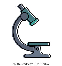 microscope laboratory isolated icon