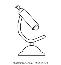 microscope laboratory isolated icon