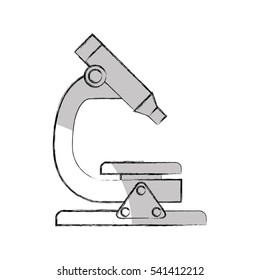 microscope laboratory isolated icon vector illustration design