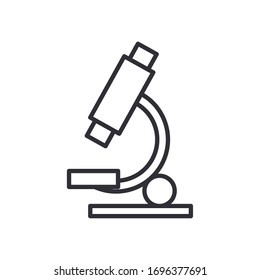 microscope laboratory line style icon vector illustration design