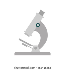 microscope laboratory science research icon. Isolated and flat illustration. Vector graphic