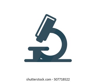 microscope laboratory scientist microbiology image vector icon