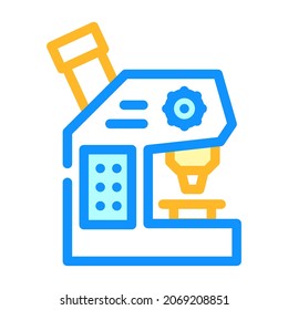vector de ícono de color de herramienta de laboratorio microscopio. signo de herramienta de laboratorio de microscopio. ilustración de símbolo aislado