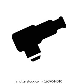 Microscope laboratory tool icon. research icon
