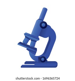 microscope laboratory tool isolated icon vector illustration design