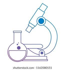 microscope laboratory with tube test