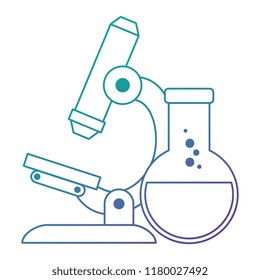 microscope laboratory with tube test