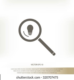 microscope and light bulb icon