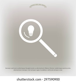 microscope and lightbulb icon