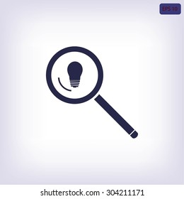 microscope and lightbulb icon