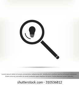 microscope and lightbulb icon