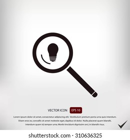 microscope and lightbulb icon