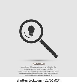 microscope and lightbulb icon