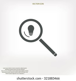 microscope and lightbulb icon