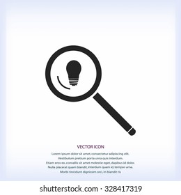 microscope and lightbulb icon