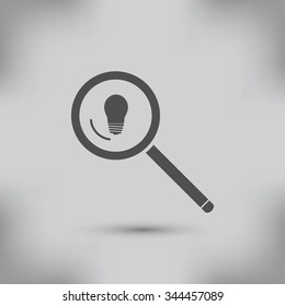 microscope and lightbulb icon