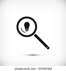 microscope and lightbulb icon
