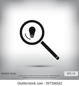 microscope and lightbulb icon