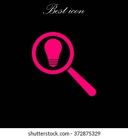 microscope and lightbulb icon