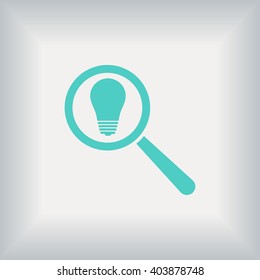 microscope and lightbulb icon