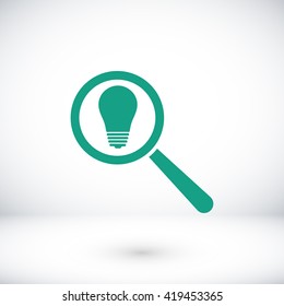 microscope and lightbulb icon