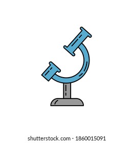 microscope line icon. element of bacterium virus illustration icons. signs symbols can be used for web logo mobile app UI UX