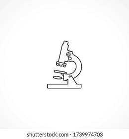 microscope line icon. microscope isolated line icon