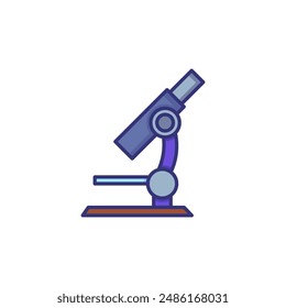 Microscope line icon. Laboratory, research, analysis. Medicine concept. Vector illustration can be used for topics like science, education, chemistry