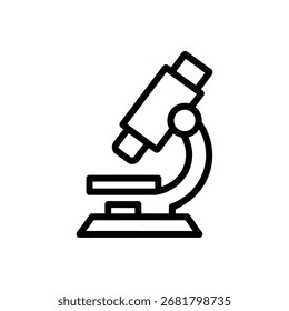 Microscope line icon. research symbol