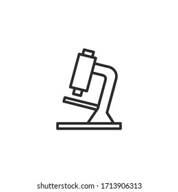 Microscope - line icon. Simple outline style design. Vector illustration.