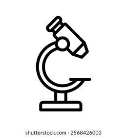 Microscope line icon , vector, pixel perfect, illustrator file