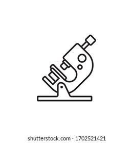 microscope line icon vector simple design