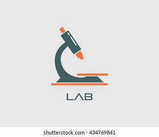 Microscope Logo Vector