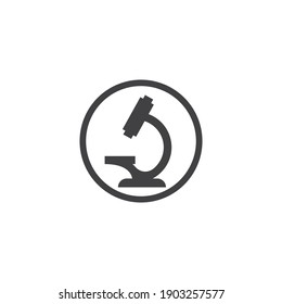 Microscope logo vector design template