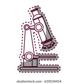 microscope medical emblem icon
