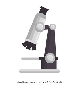 microscope medical emblem icon
