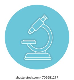 microscope medical isolated icon