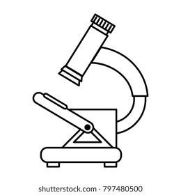 microscope medical isolated icon