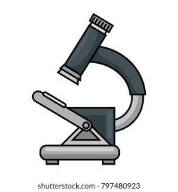 microscope medical isolated icon